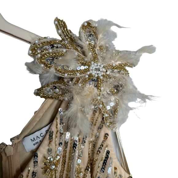 Mac Duggal 93739 Embellished Floral One Shoulder Gown - Picture 7 of 13